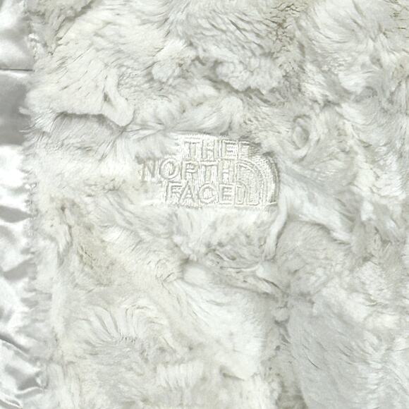 The North Face Reversible Winter Jacket Girls Hooded Soft White Coat 10/12 M - Picture 6 of 10